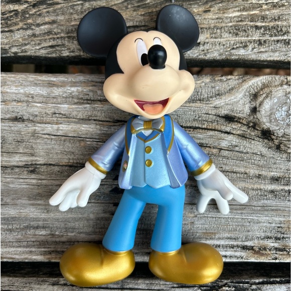 Walt Disney World 50th Anniversary Mickey Mouse Articulated Posable Figure A8 - Picture 7 of 8